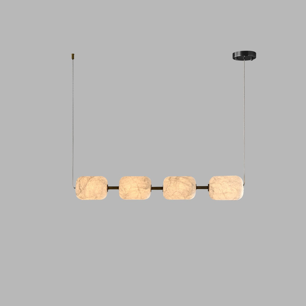 Modern Mulberry Silk Linear Pendant Light in White and Black - 04 04-product-real-mulberry-silk-linear-pendant-alt