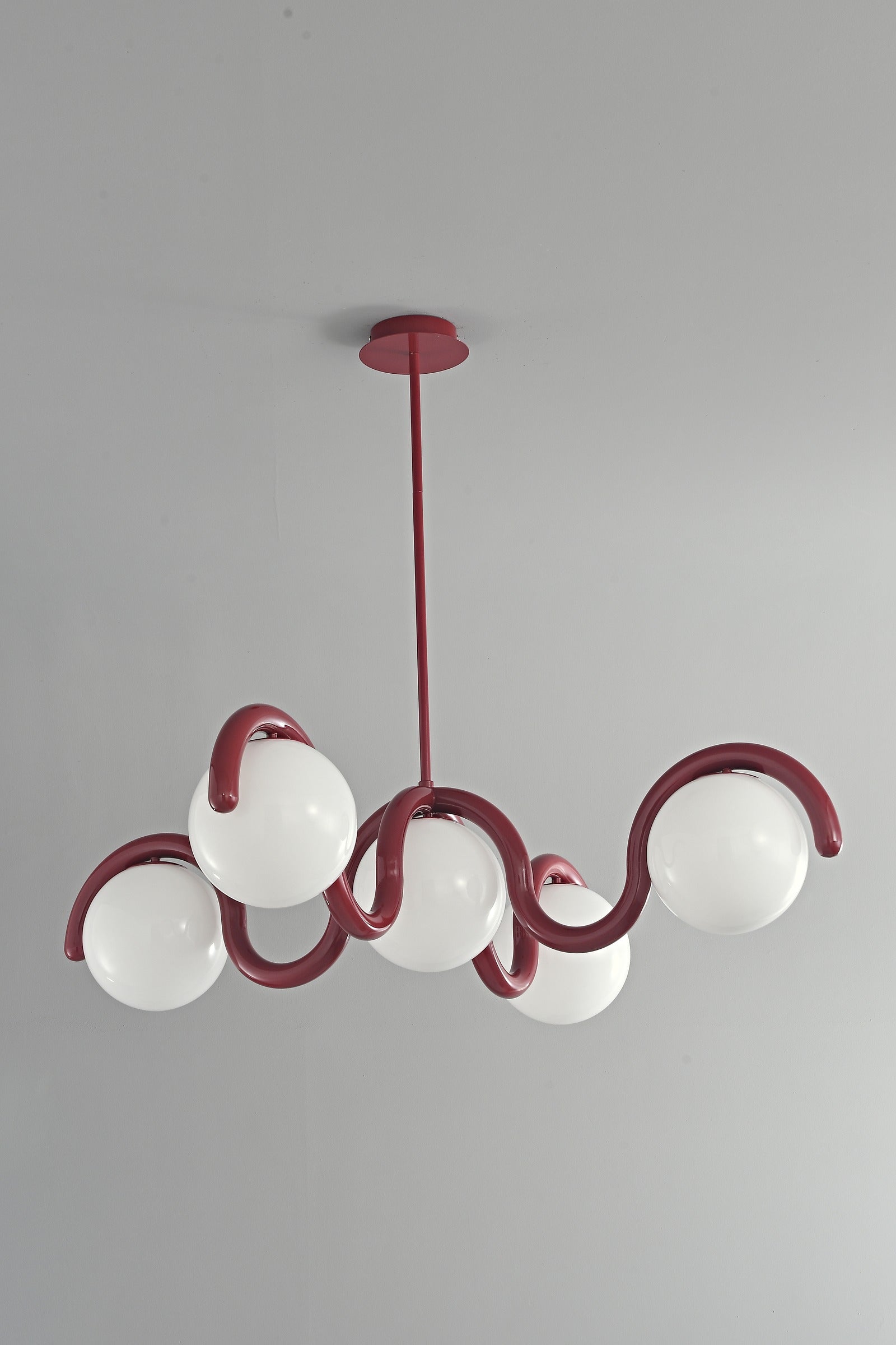 Modern Curved Globe Pendant Chandelier - 15 04-real-detail-1