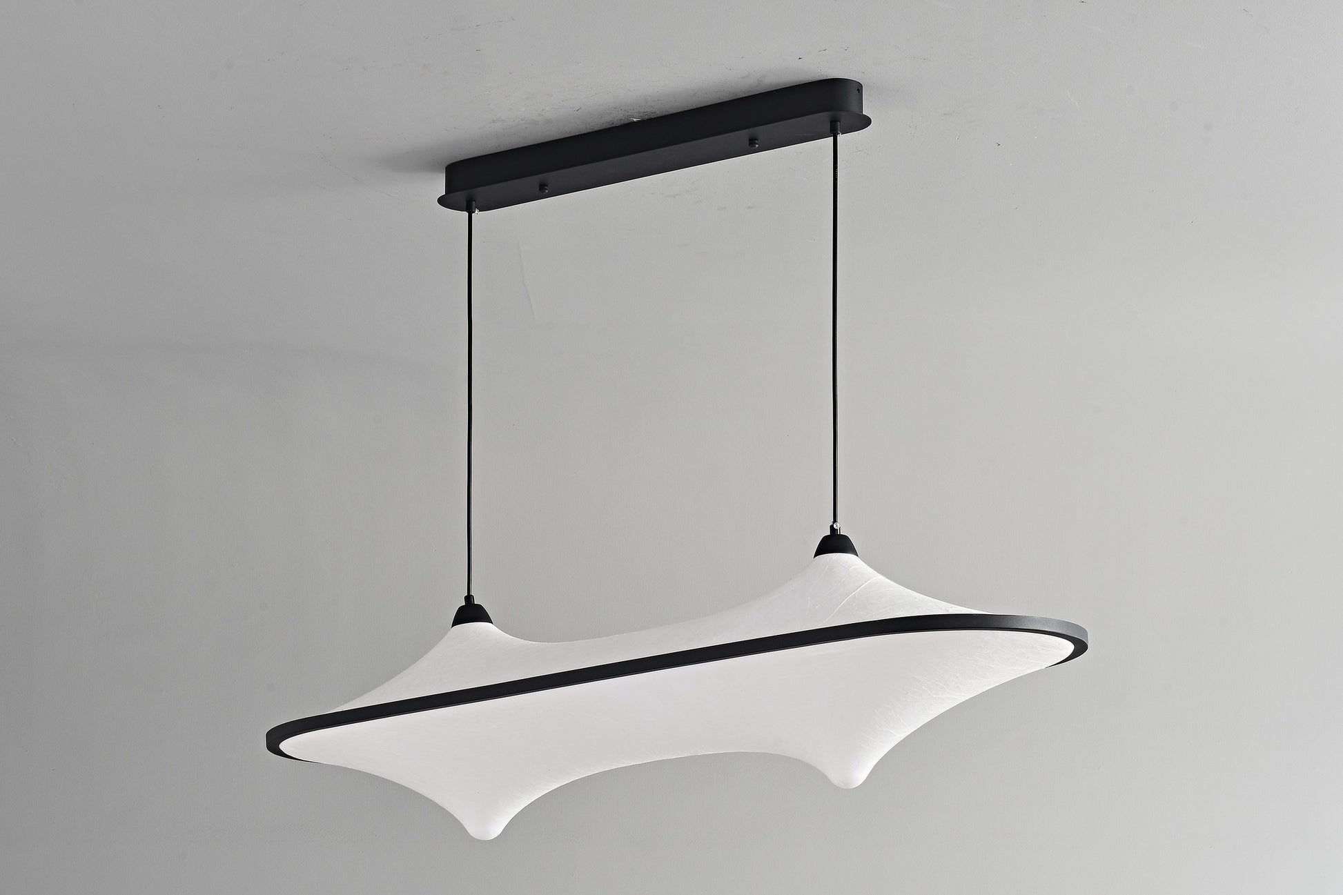 Sculptural Fabric Linear LED Pendant Light - 15 04-real-detail-1