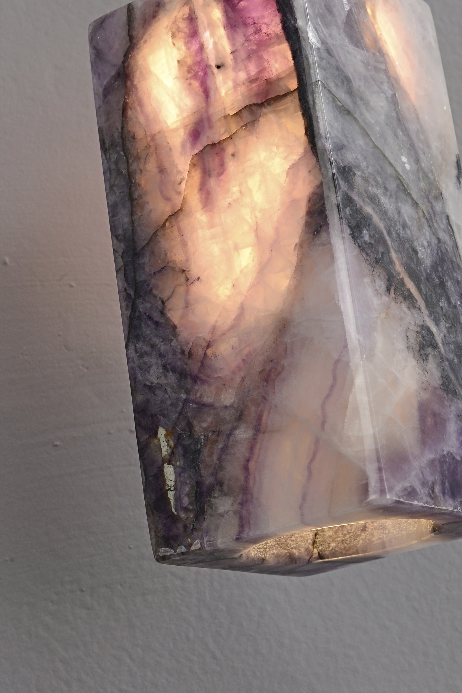 Modern Purple Crystal Cylinder Pendant Light - 15 04-real-detail-1