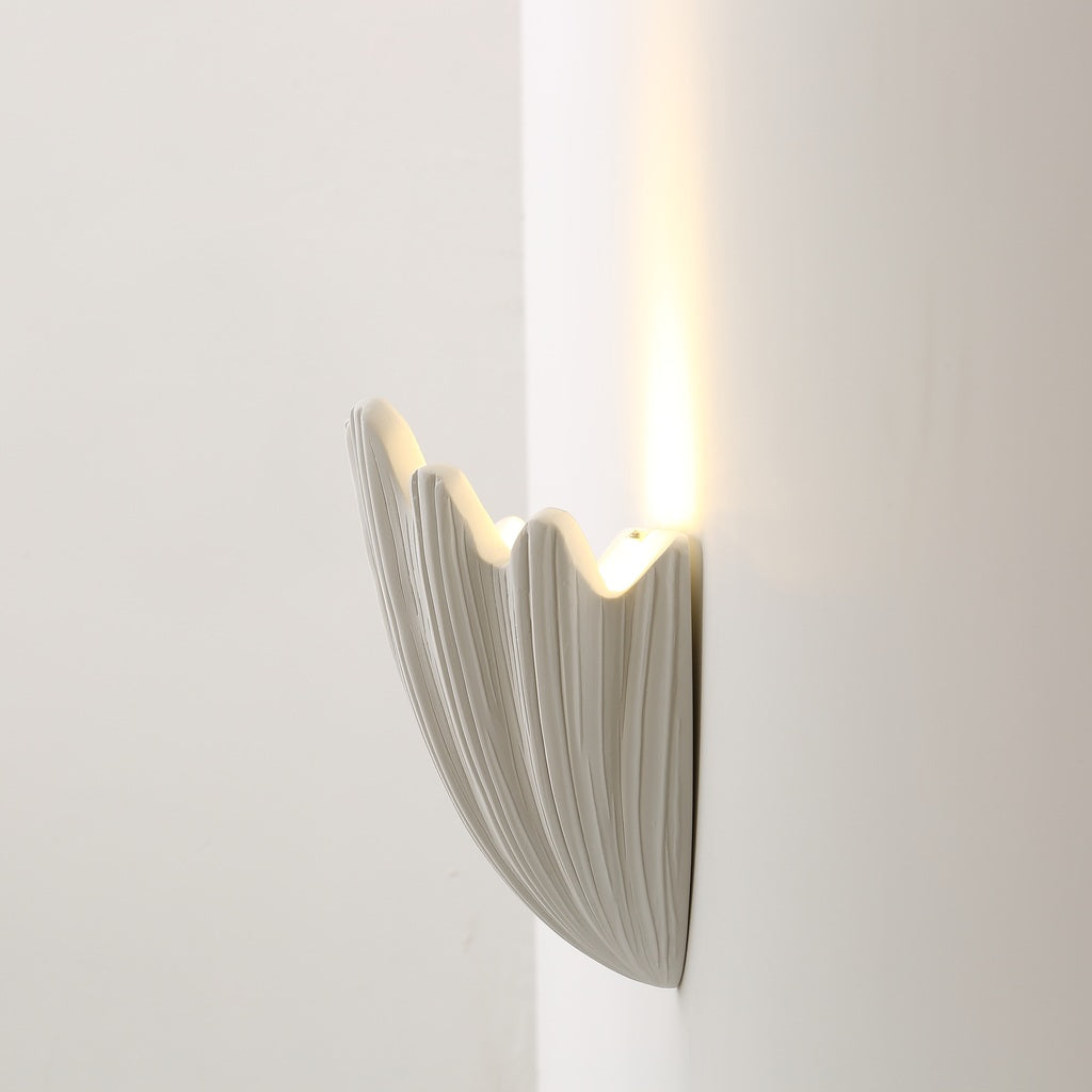Modern Ribbed Shell Wall Sconce - 07 04-real-square-4F6A1645