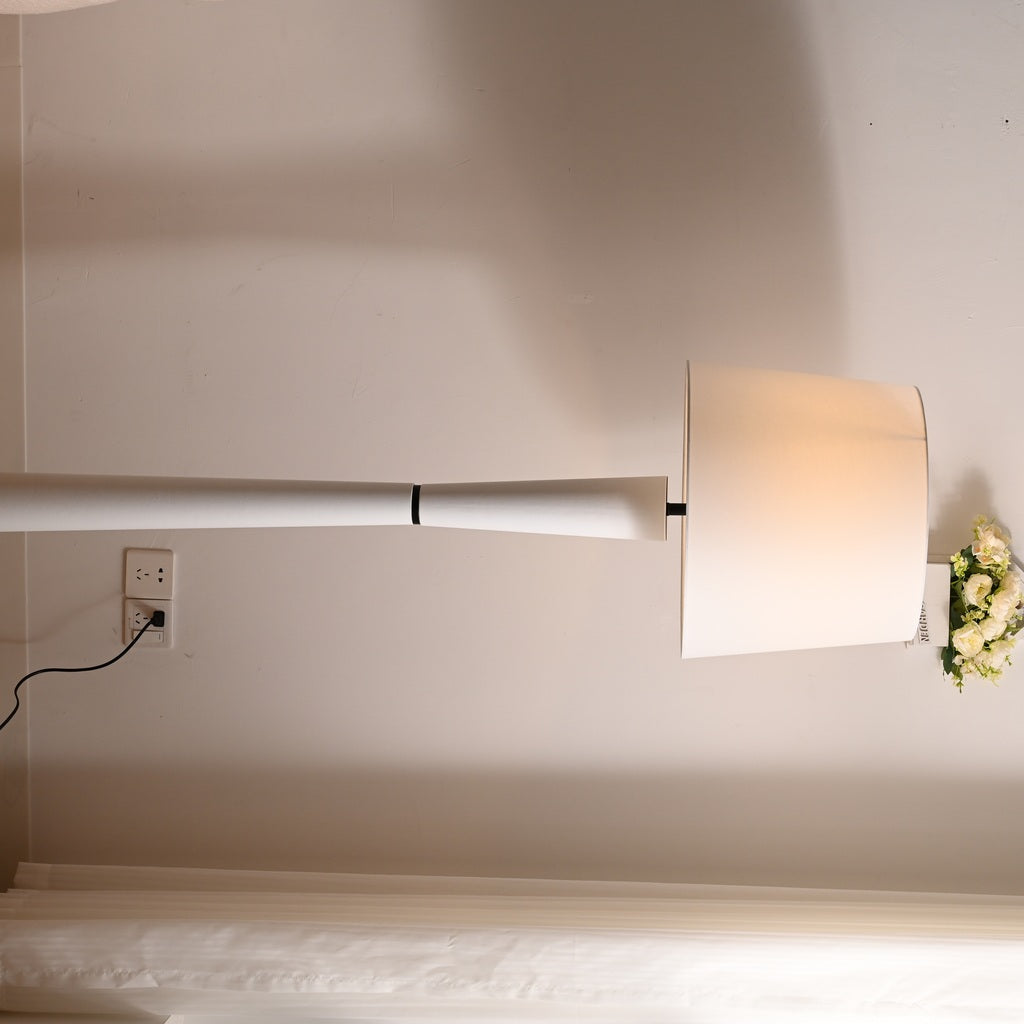 Modern Tapered Fabric Shade Table and Floor Lamp - 10 04-real-square-DSC-6417