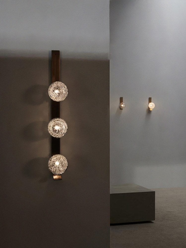 Modern Glass Globe Wall Sconce in Antique Brass - 04 04-scene-glass-globe-wall-sconce-study