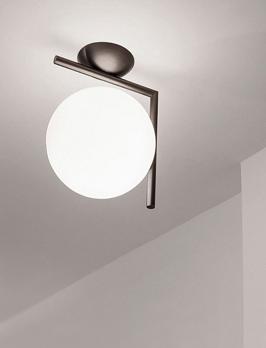 Modern Globe Arm Wall Sconce - 04 04-scene-modern-globe-arm-wall-sconce-ceiling-corner