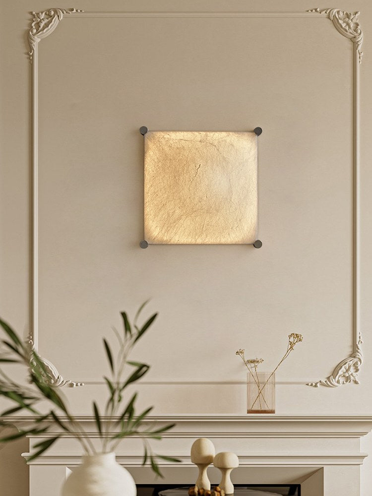 Modern Square Mulberry Silk Ceiling Light in Chrome - 04 04-scene-square-silk-ceiling-light-study