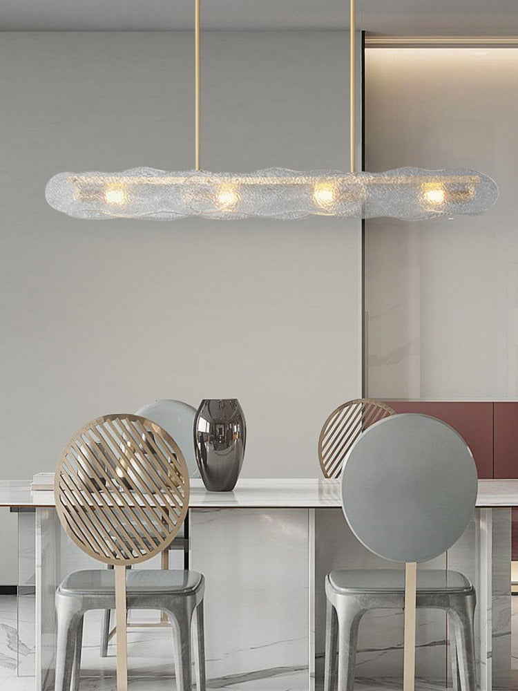 Modern Textured Glass Linear Island Chandelier - 15 04-source-dining-table-linear-glass-chandelier