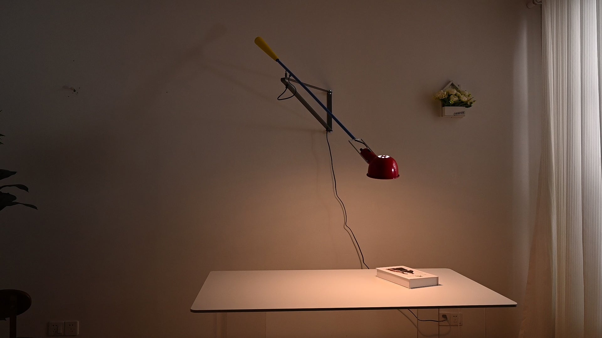 Modern Adjustable Red Wall Task Lamp - 17 04-source-real-wide-desk-night