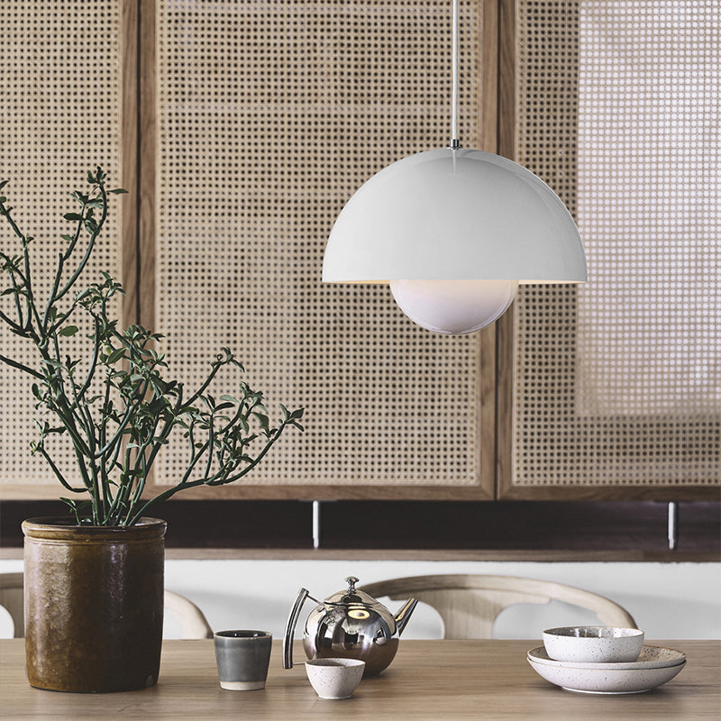Modern Glossy Dome Pendant Light - 15 04-source-scene-4