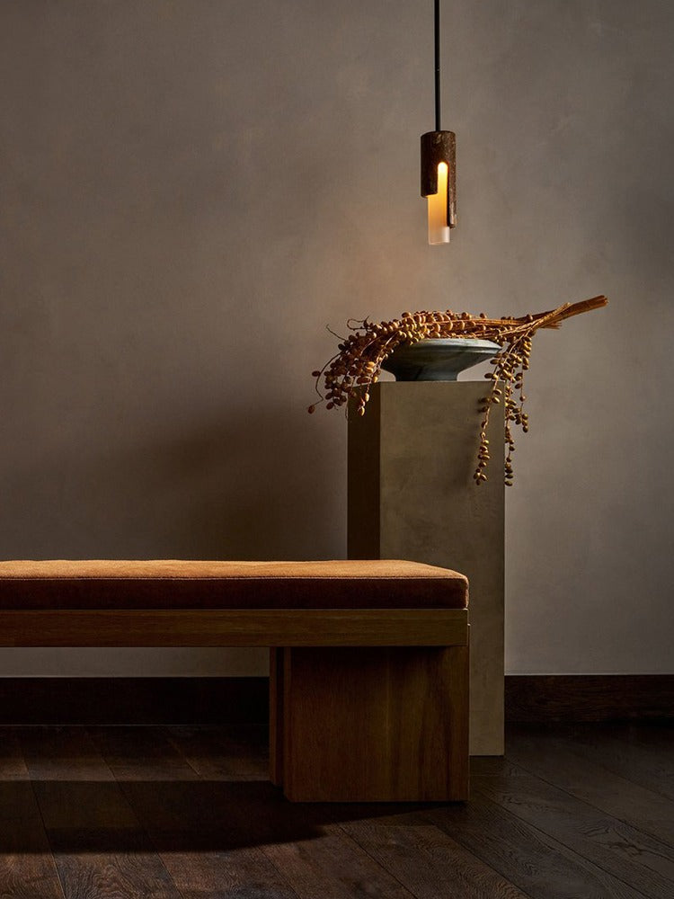 Modern Slim Stone Cylinder Pendant Light - 05 04-source-scene-4