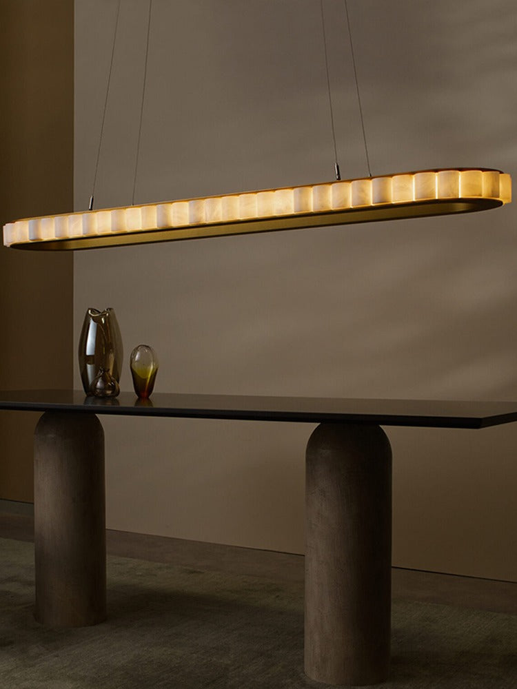 Modern Alabaster Linear Island Chandelier in Matte Black - 15 04-source-warm-dining-room-linear-alabaster-chandelier