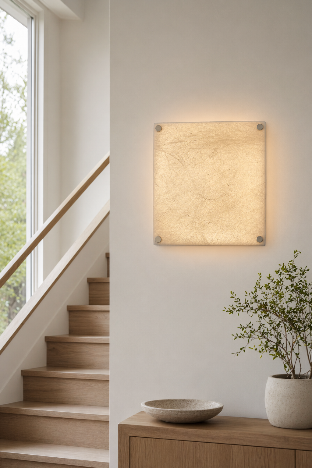 Modern Square Mulberry Silk wall scone in Chrome - product image 21