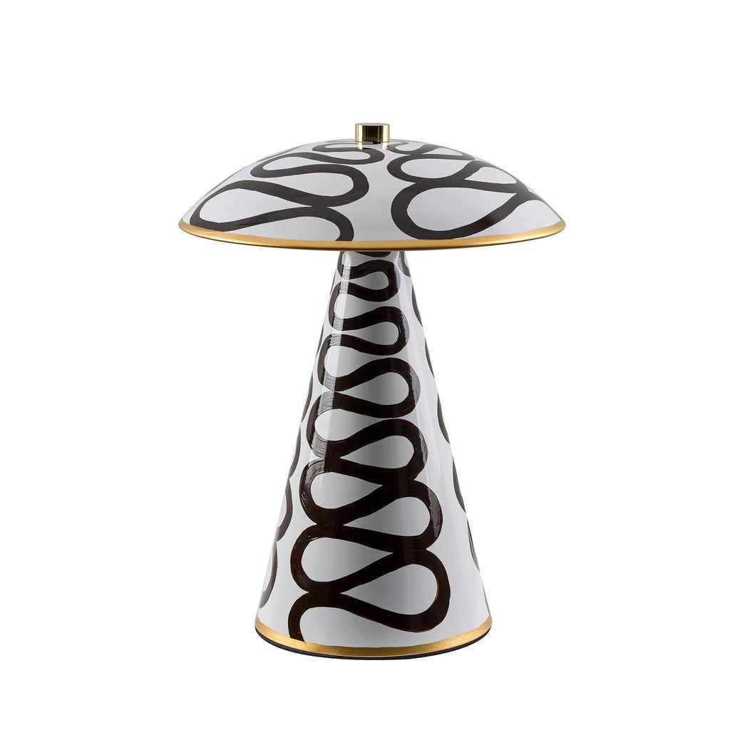Modern Painted Mushroom Table Lamp - 21 04-white-background-4