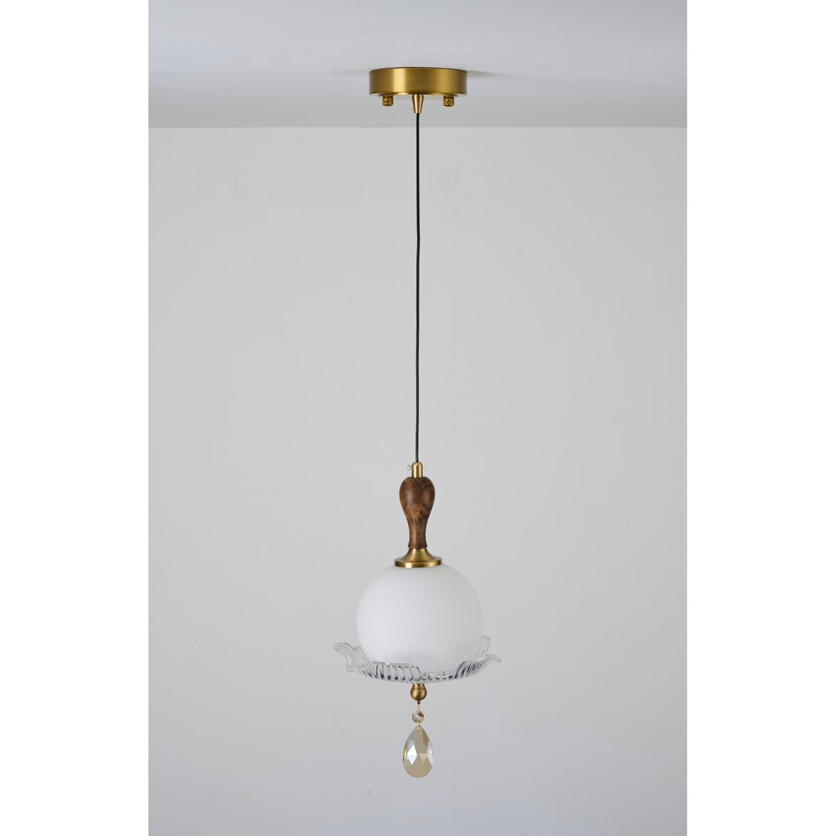 Supplier real photograph of Arabelle Pendant A full view unlit