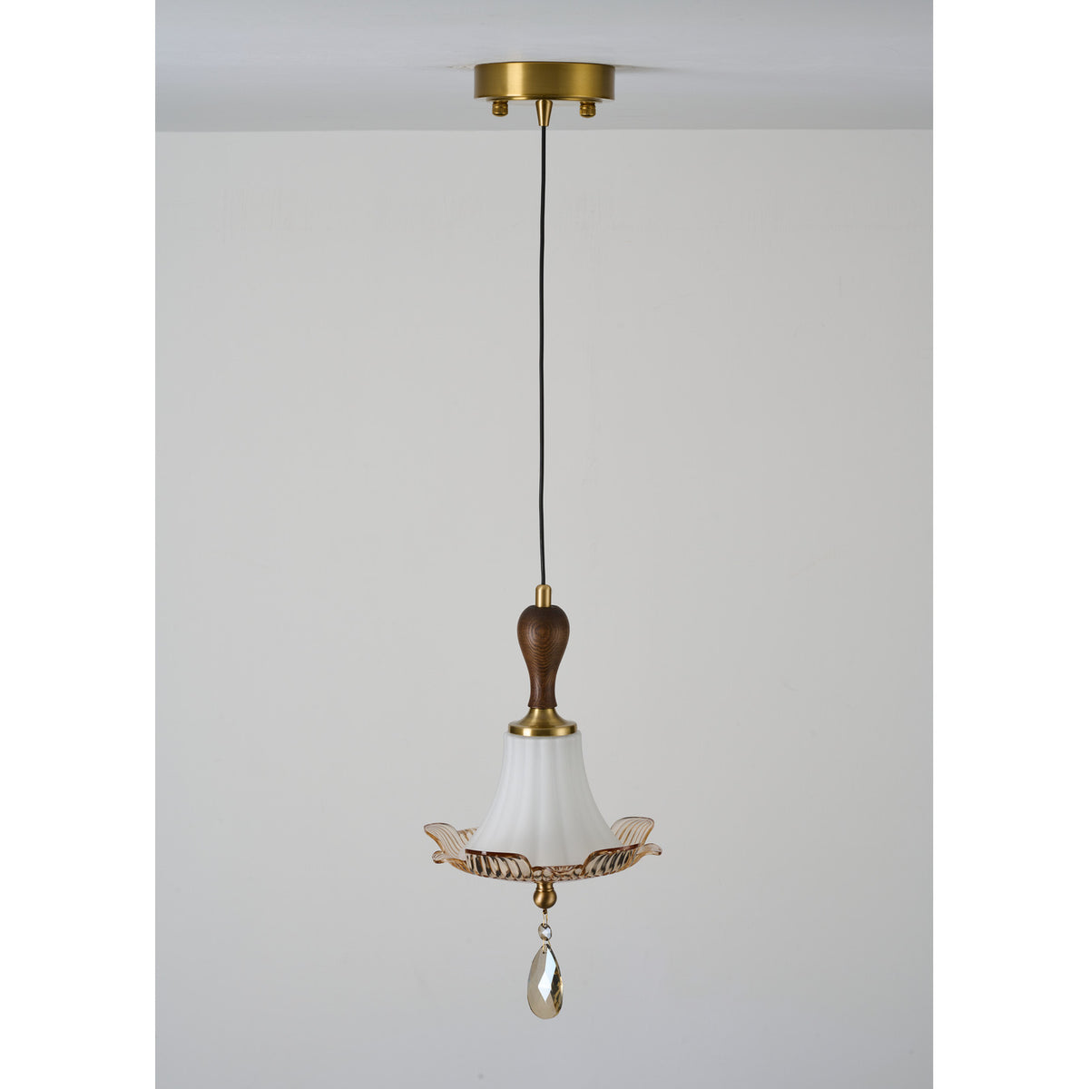 Supplier real photograph of Celestine Pendant A full view unlit