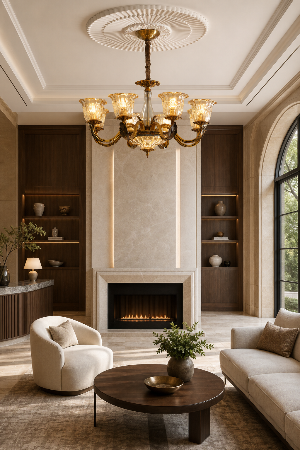 Baroque Floral Glass Chandelier - 05 05-boutique-hotel-lobby