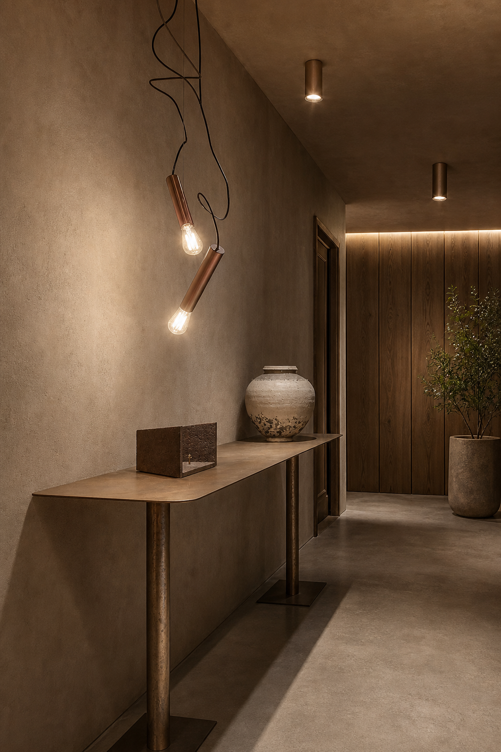 Modern Copper Tube LED Pendant Light - 05 05-entryway-wide.png