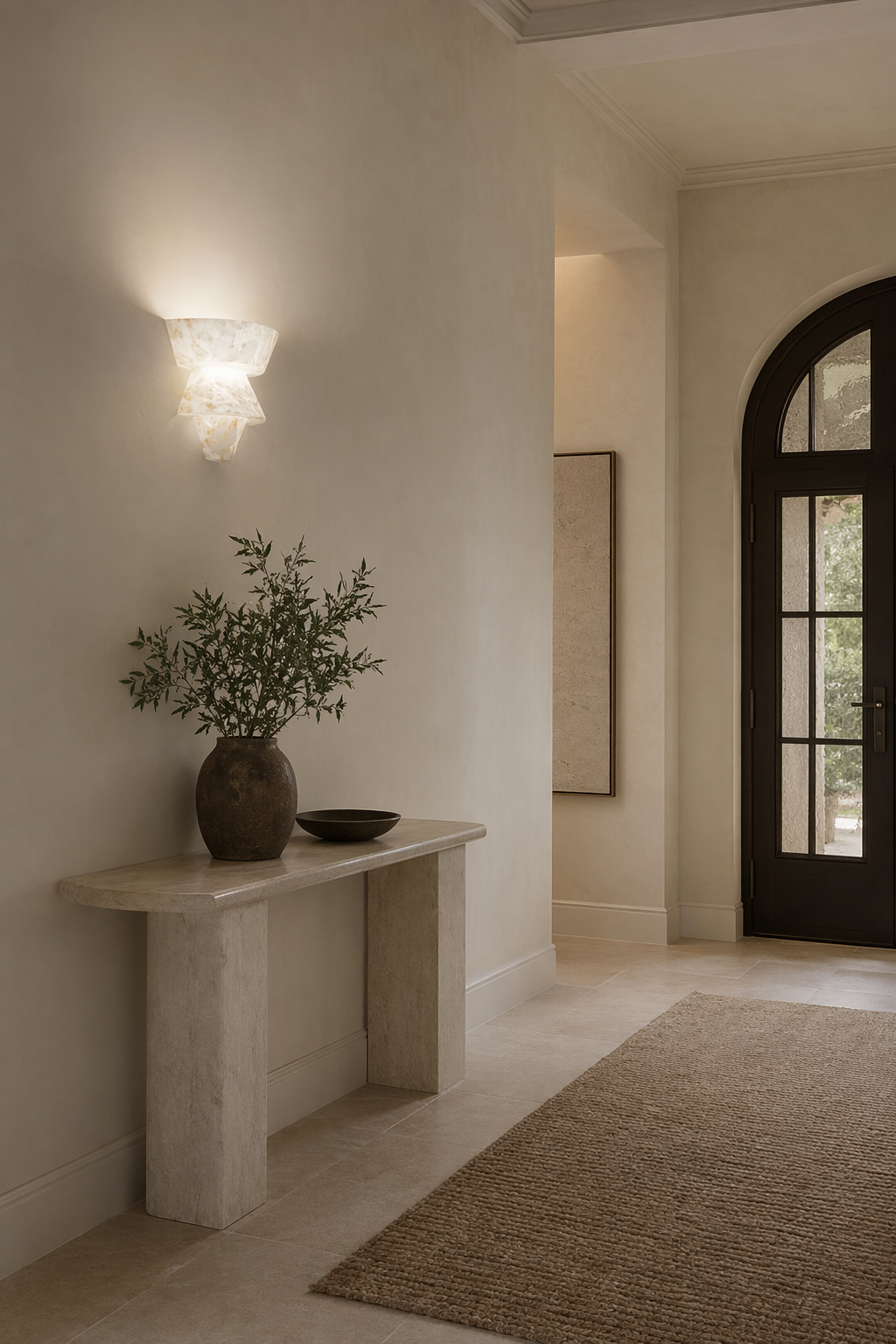Modern Alabaster Tiered Wall Sconce - product image 03