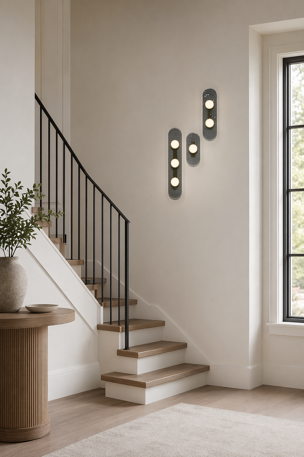 Modern Smoky Glass Linear Wall Sconce - generated main 05 05-foyer-wall-wide