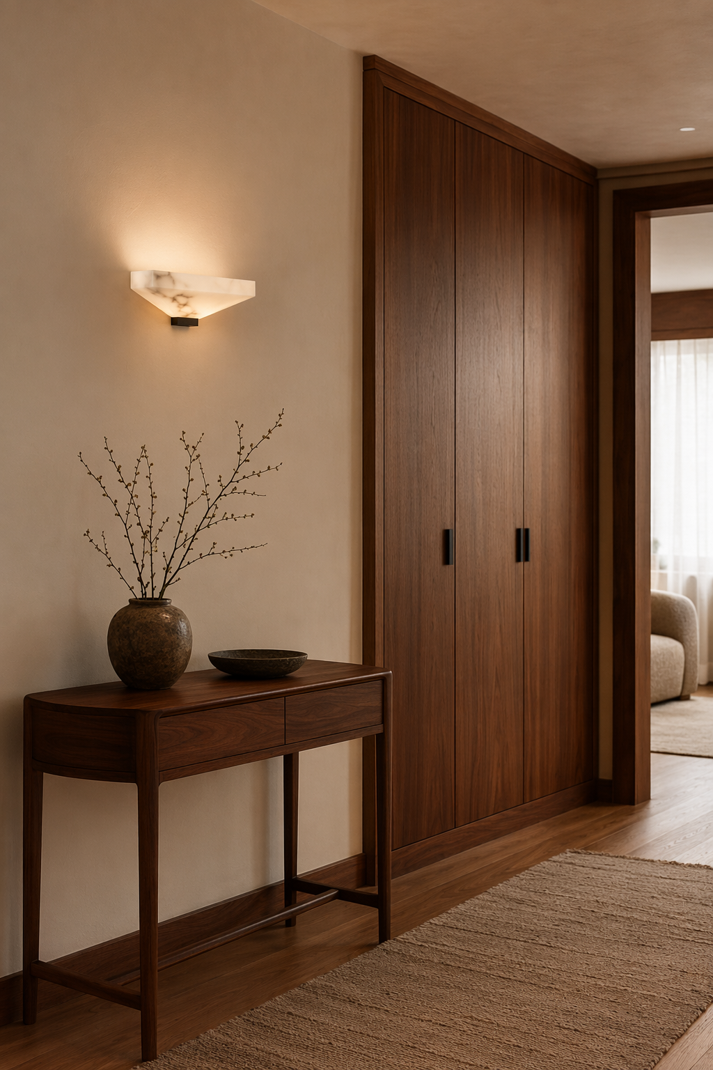 Modern Snowflake Alabaster Faceted Wall Sconce in Dark Bronze - product image 06