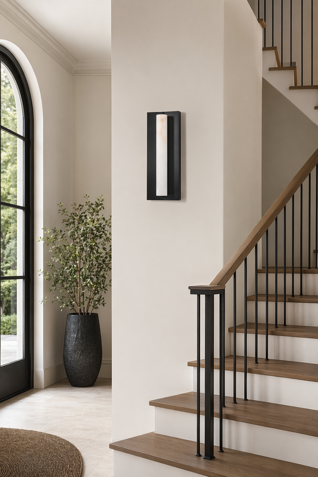 Modern Alabaster Wall Sconce - generated main 05 05-foyer-wall-wide