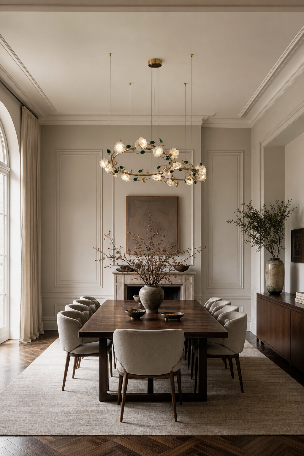 Sylverelle chandelier – large dining wide daylight