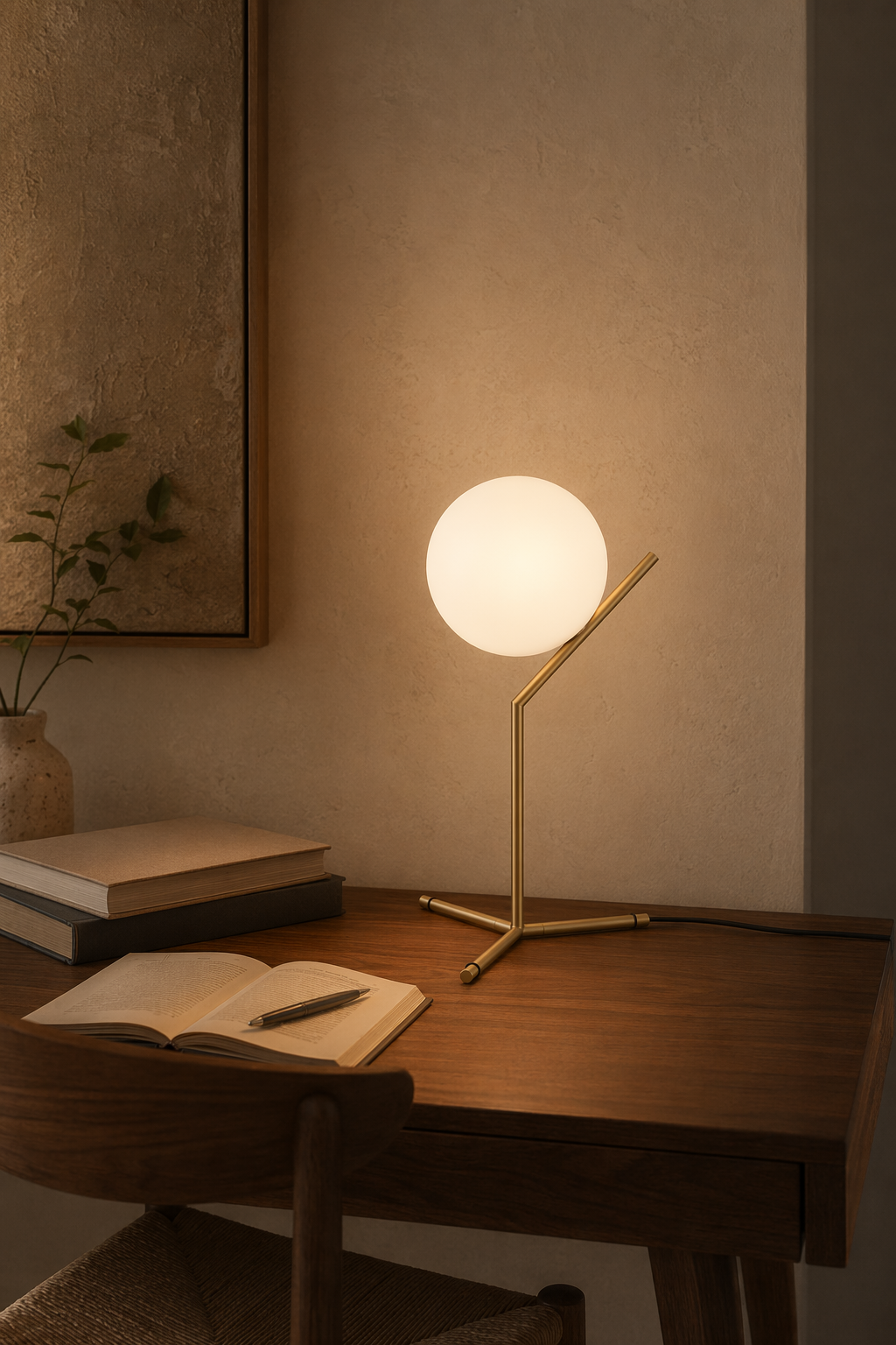 Modern C-Shaped Copper Globe Table Lamp - 05 05-reading-desk.png