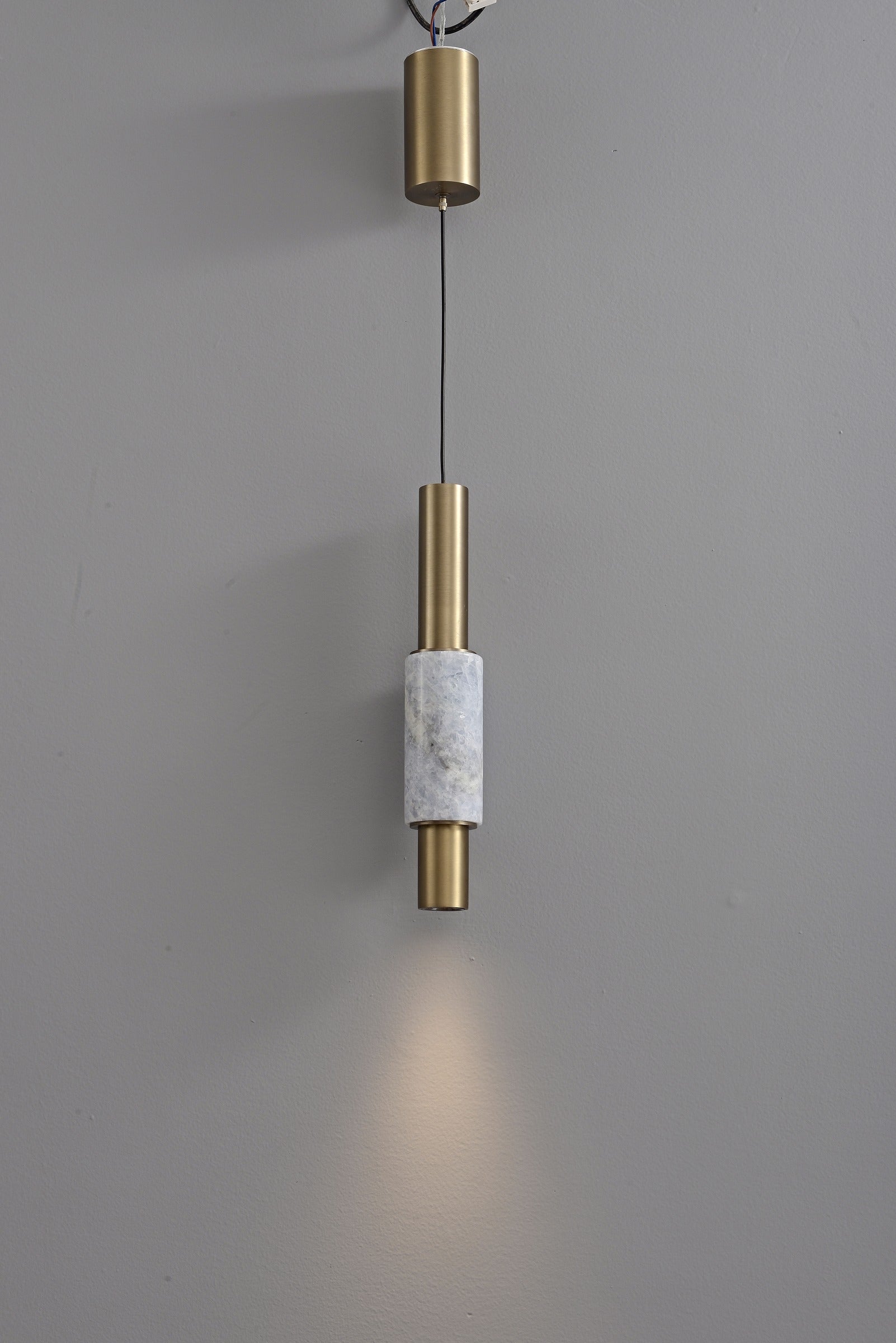 Modern Crystal Cylinder Pendant Light - 16 05-real-detail-1