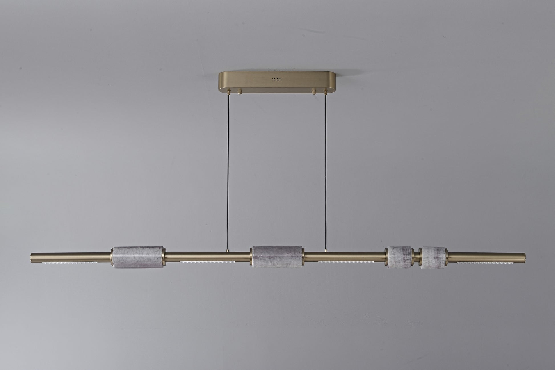 Modern Crystal Linear LED Island Chandelier - 16 05-real-detail-1