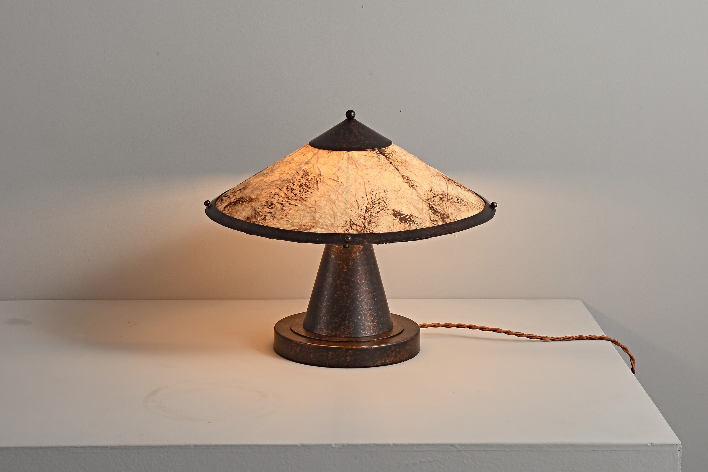 Handcrafted Silk Shade Table Lamp - 16 05-real-detail-2