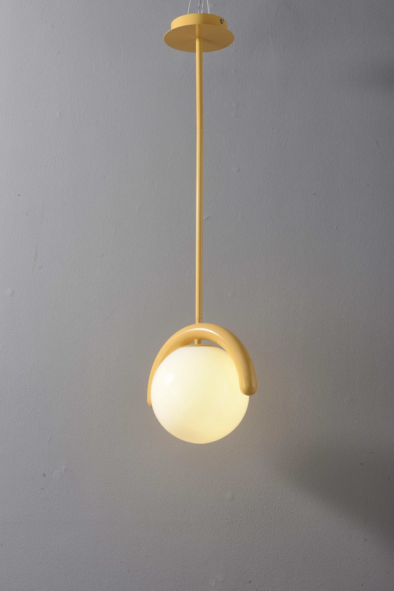 Modern Gold Globe Pendant Light - 16 05-real-detail-2