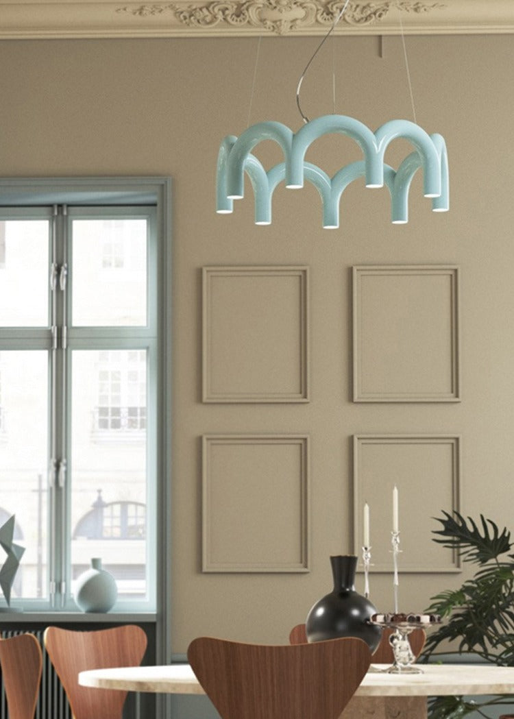 Colorful Arch Linear LED Pendant Light - 16 05-real-detail-4