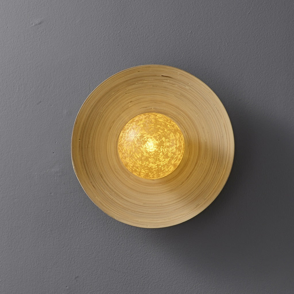 Modern Ice Texture Disc Wall Sconce - 10 05-real-square-12-12-175