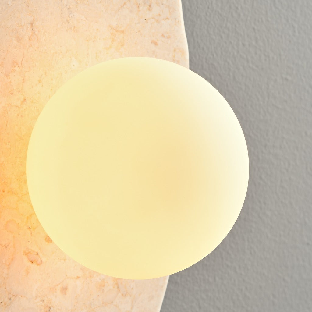 Modern Organic Stone Oval Wall Sconce - 09 05-real-square-3-5--182