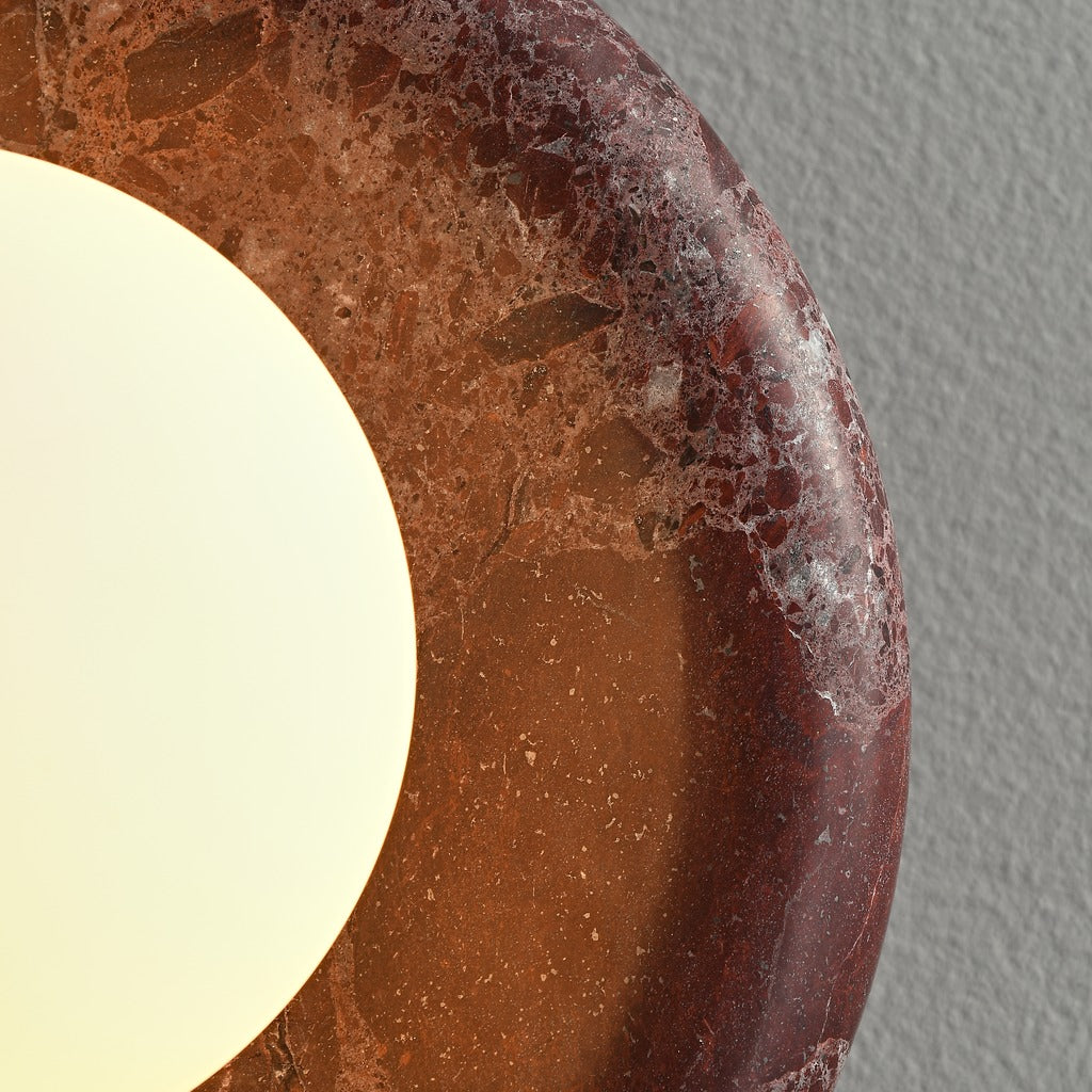 Modern Stone Ring Wall Sconce - 09 05-real-square-3-5--276