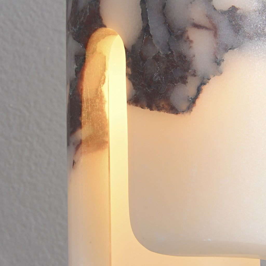 Modern Slim Stone Cylinder Pendant Light - 08 05-real-square-3-8-384