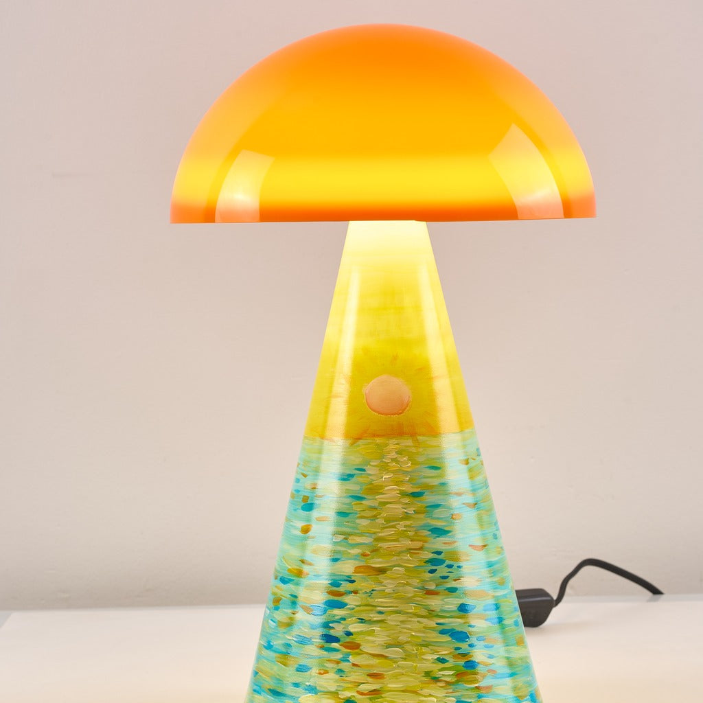 Modern Painted Mushroom Table Lamp - 09 05-real-square-88882498