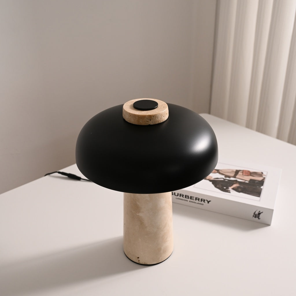 Modern Black Marble LED Table Lamp - 20 05-real-square-DSC-3906