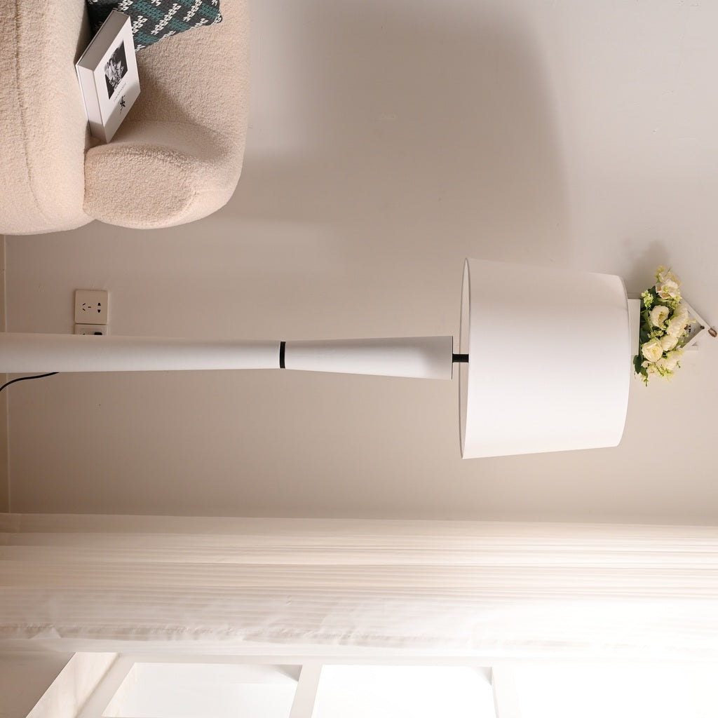 Modern Tapered Fabric Shade Table and Floor Lamp - 11 05-real-square-DSC-6418
