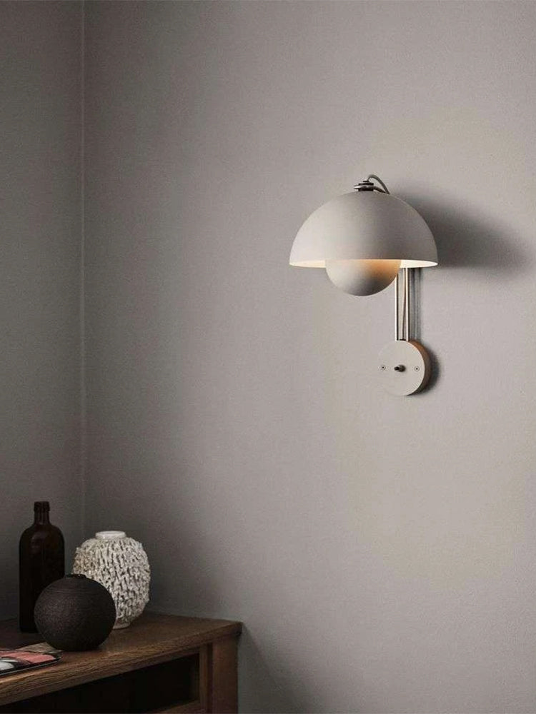 Modern Glossy Dome Wall Sconce - 18 05-source-scene-5