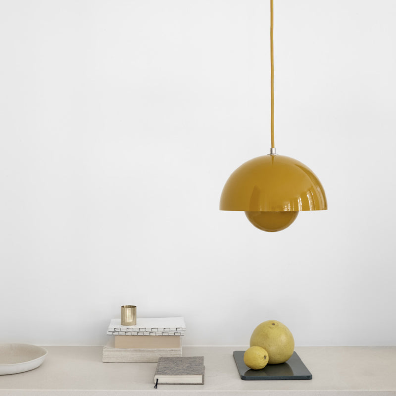 Modern Glossy Dome Pendant Light - 16 05-source-scene-5