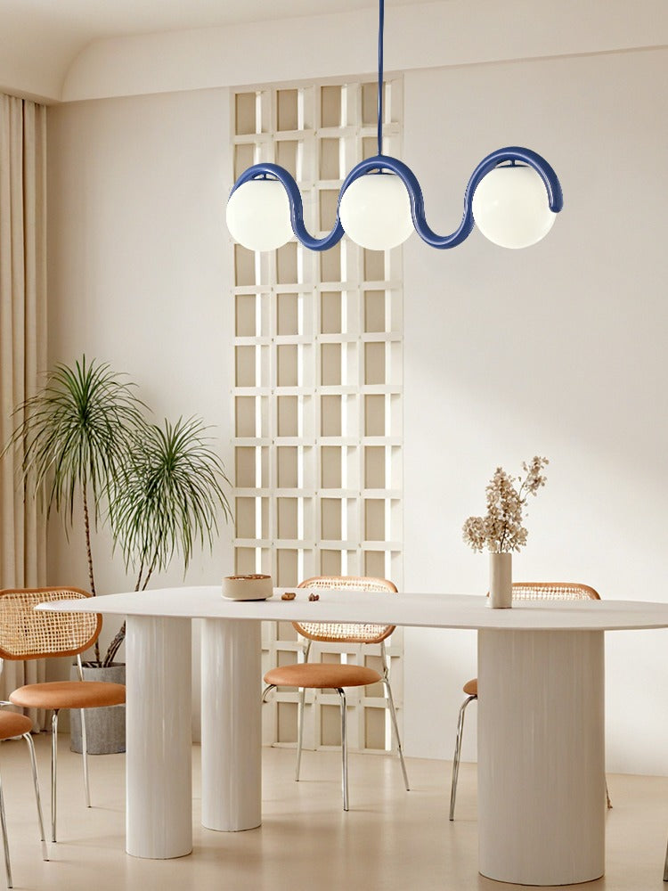 Colorful Wave Linear Globe Pendant Light - 16 05-source-scene-5