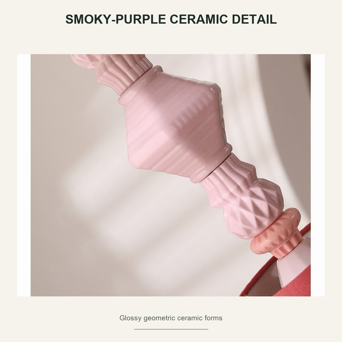 Smoky Purple Ceramic Mini Pendant - product detail 3 of 3
