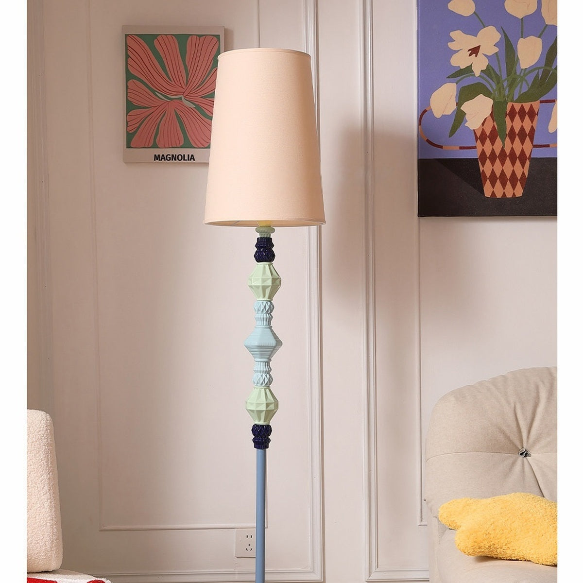 Colorful Ceramic Floor Lamp - real full product view 2 of 2