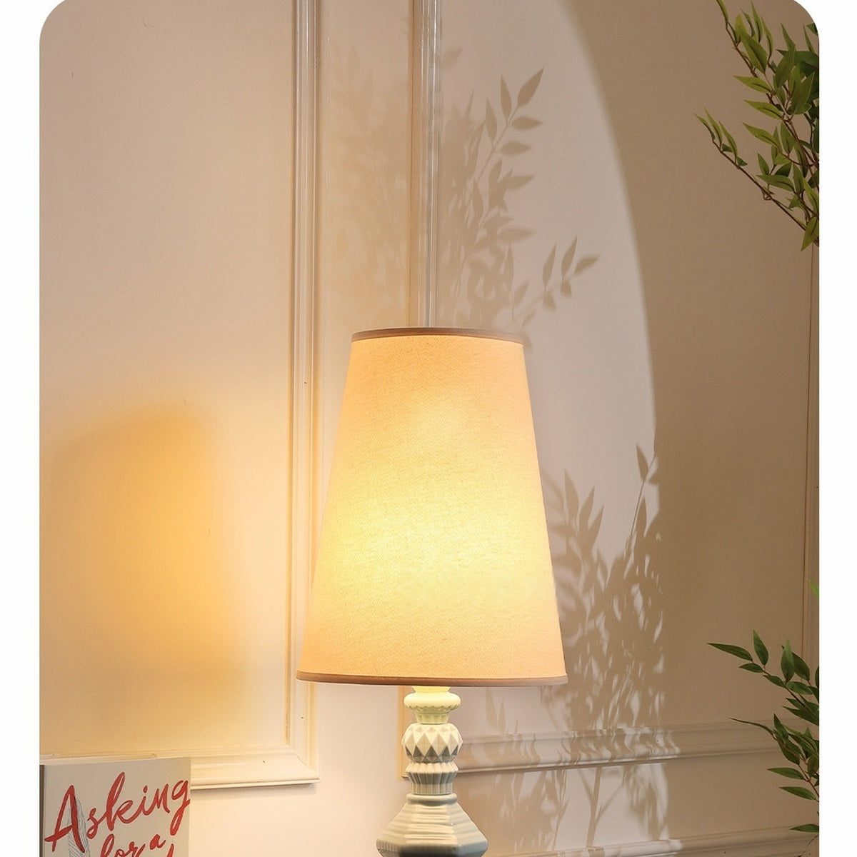 Colorful Ceramic Table Lamp - real full product view 2 of 2