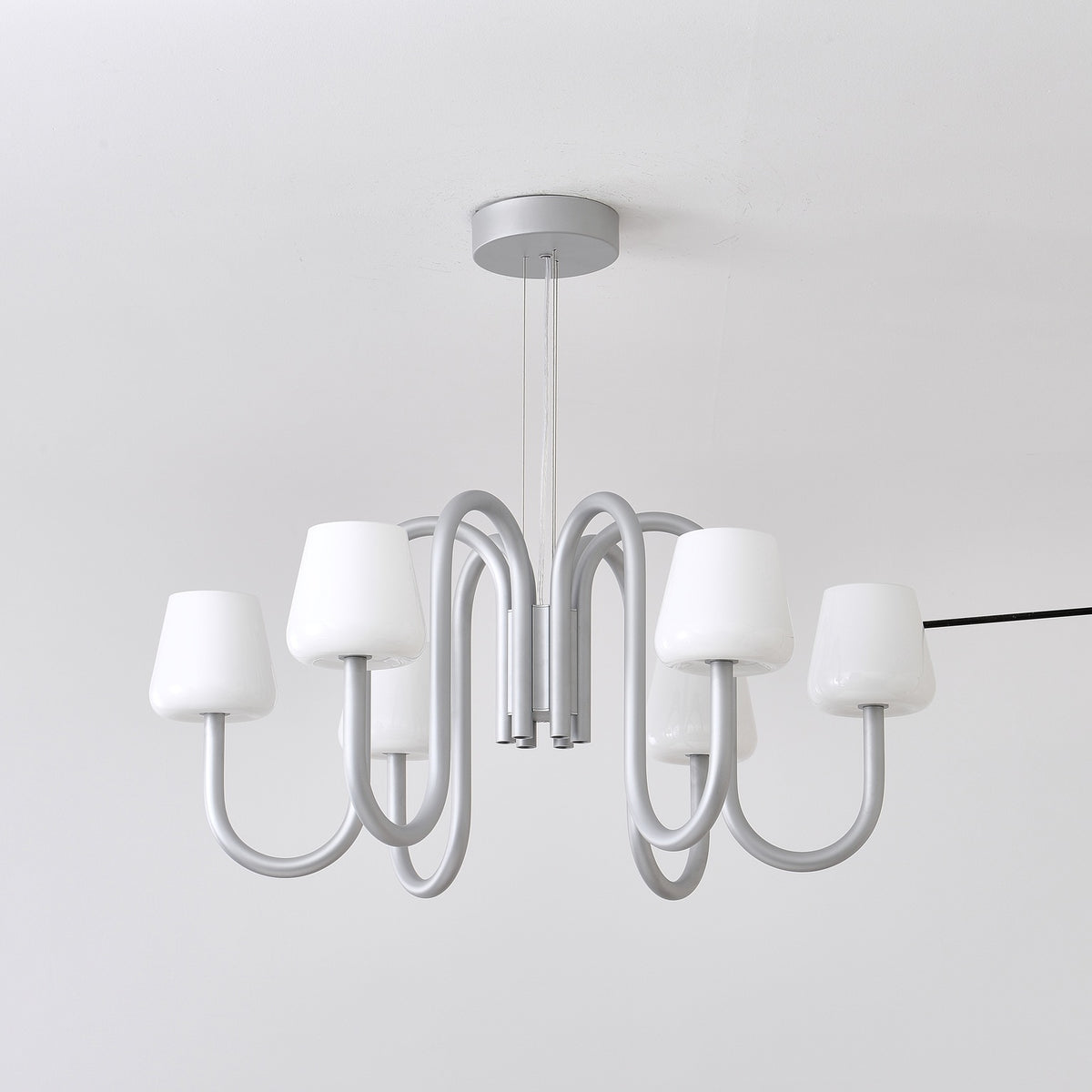 Apollo six-light chandelier complete supplier real photograph with ceiling canopy