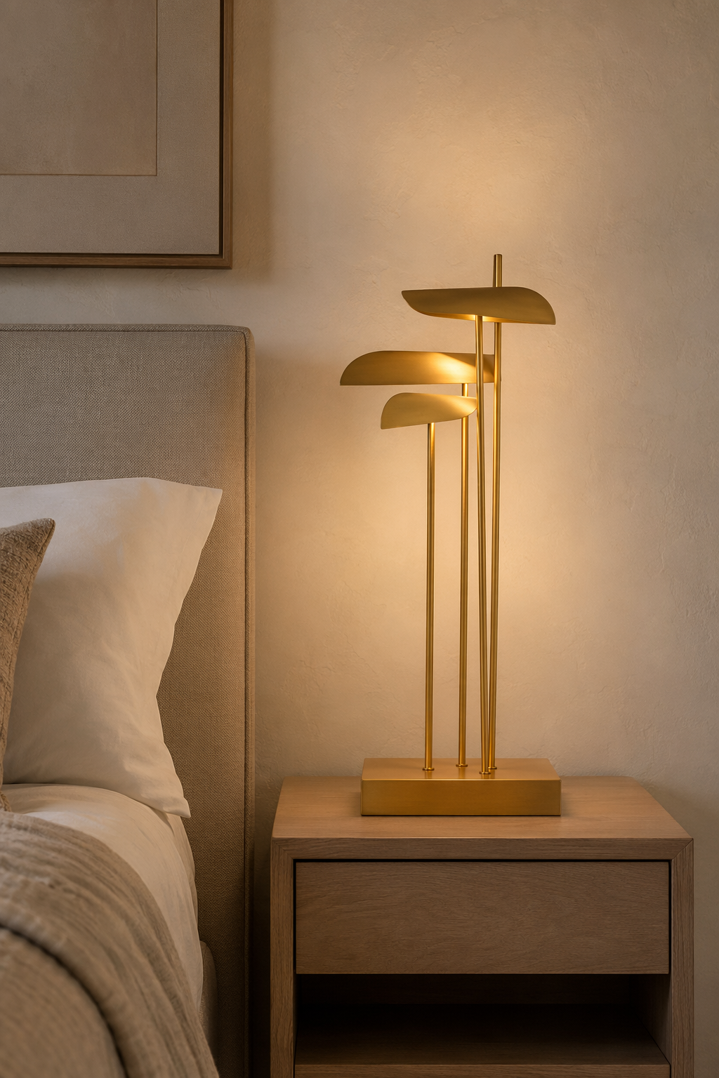 Modern Multi-Head Copper LED Table and Floor Lamp - 06 06-bedside-small-table-lamp