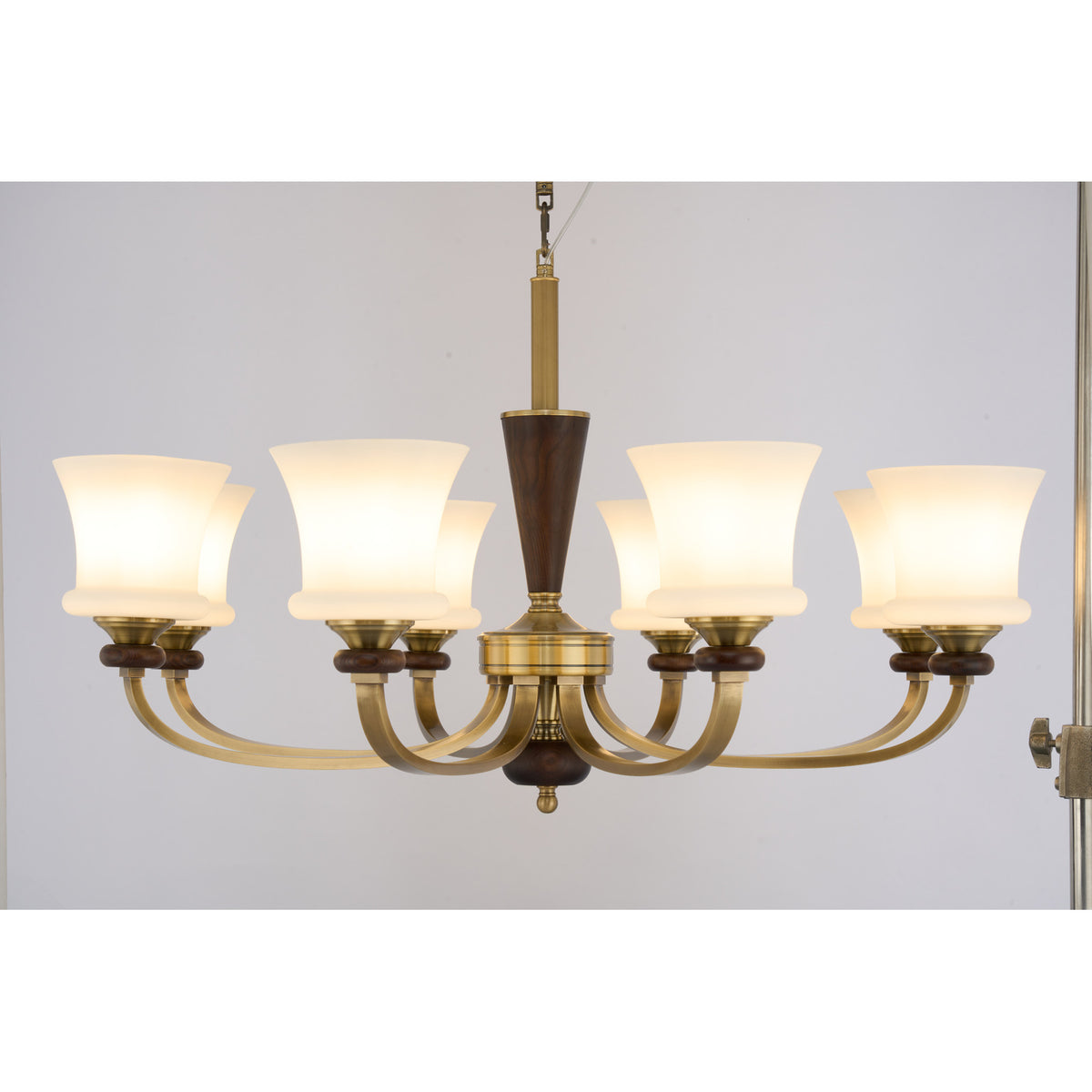 Caldrienne eight-light chandelier complete real product view