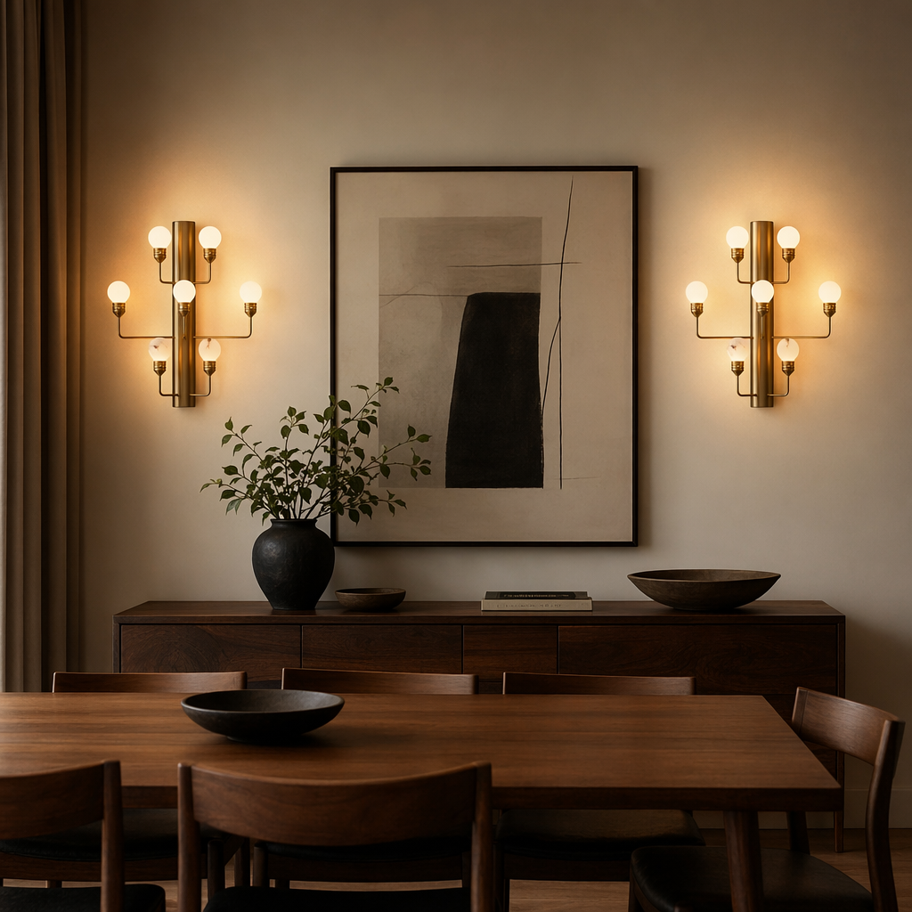 Modern Alabaster Wall Sconce in Natural Brass - product image 09
