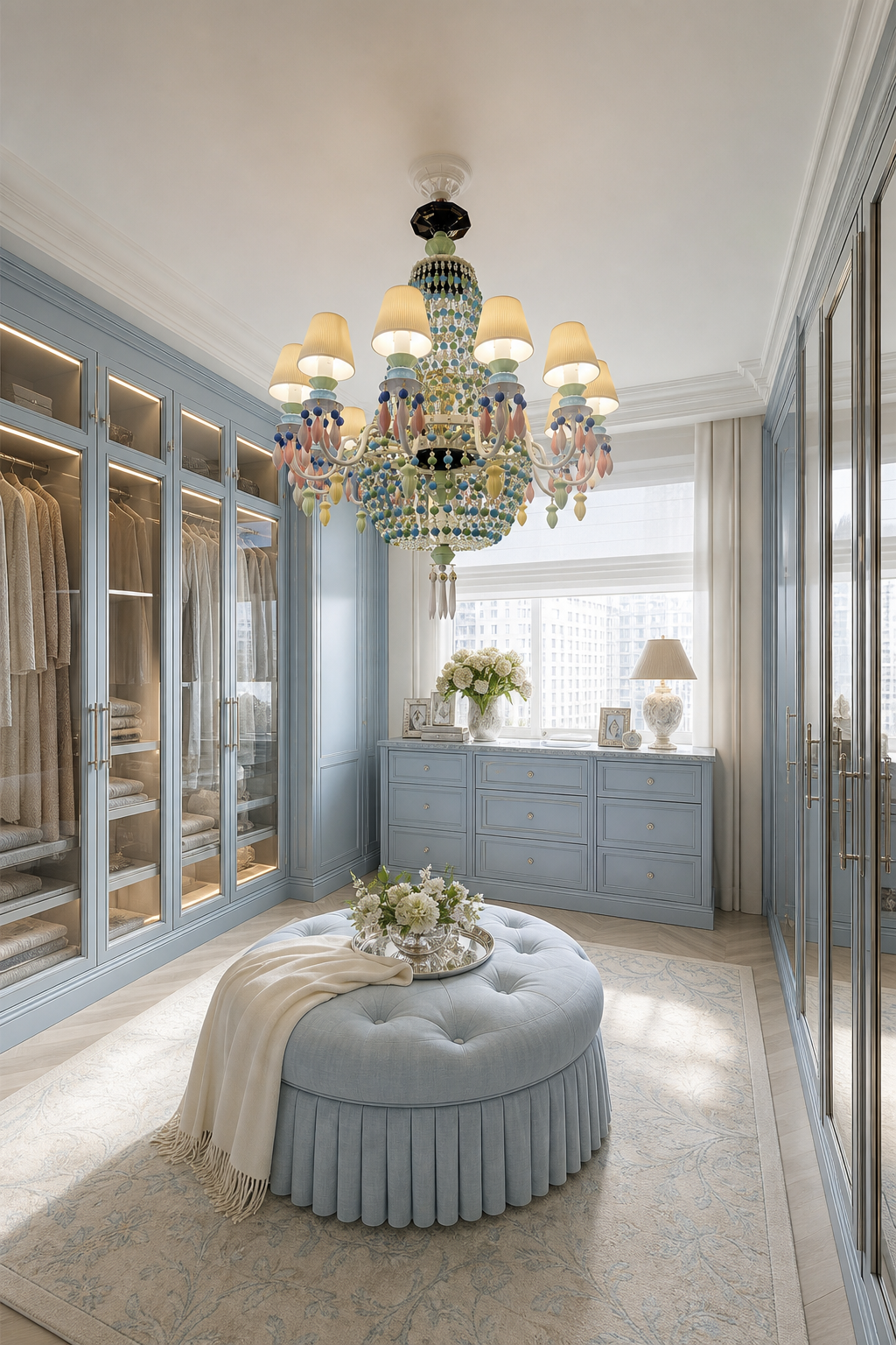 Ivorelle chandelier – grand dressing room – media 6