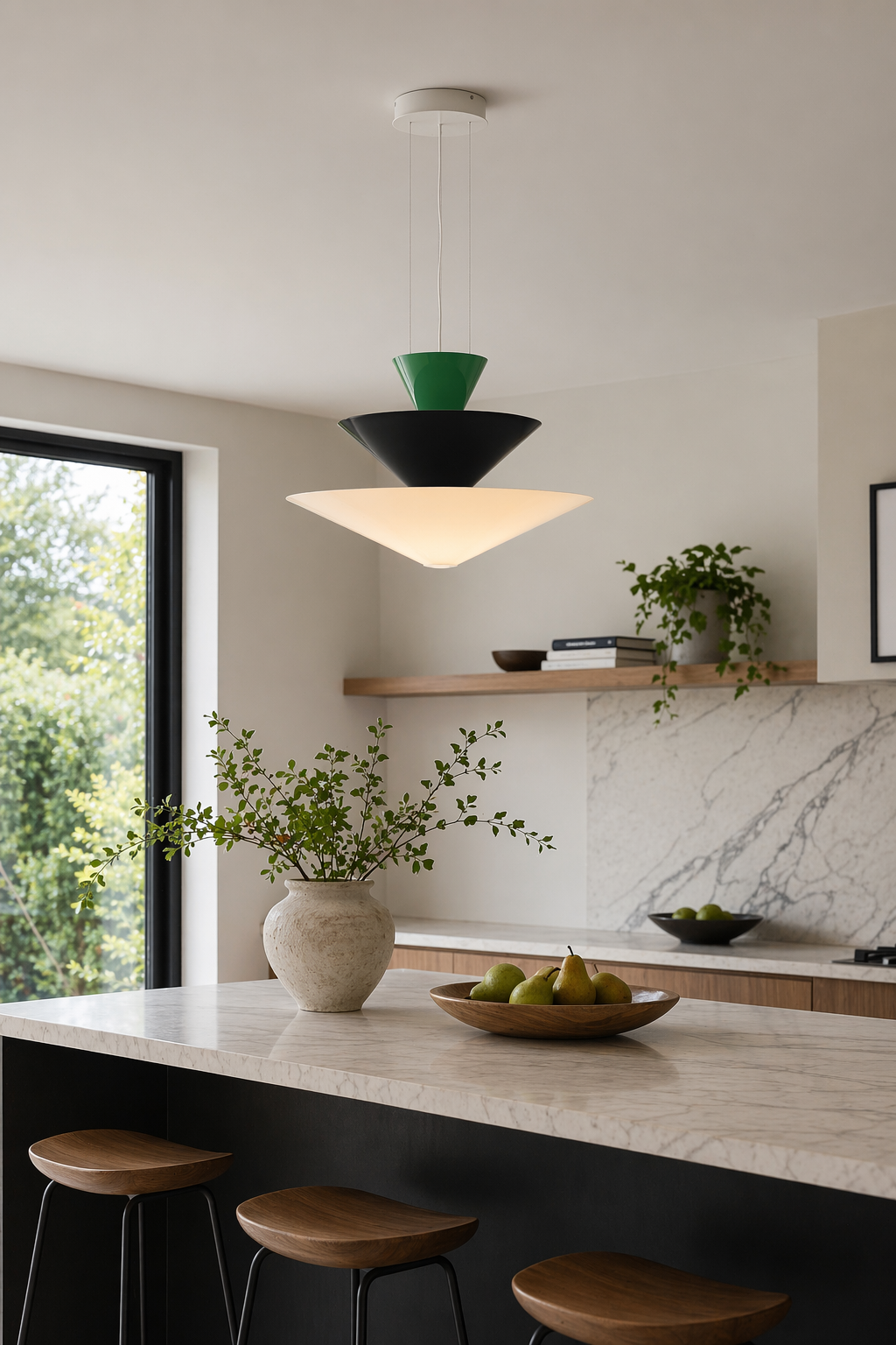 Modern Layered Cone Pendant Light - 06 06-kitchen-island-wide